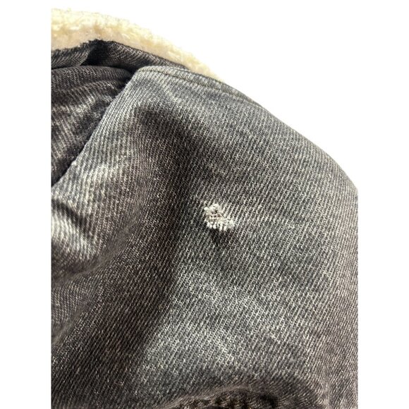 Vintage Levi’s Charcoal Denim Jacket Sherpa Lined Unisex - Picture 8 of 13
